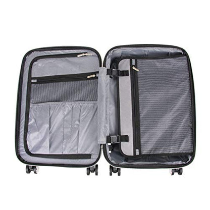 Kenneth Cole REACTION Diamond Tower Collection Lightweight Hardside Expandable 8-Wheel Spinner Travel Luggage, Rose Champagne, 2-Piece Set (20" & 28") - color: Rose Champagne, size: 2-Piece Set (20" & 28")