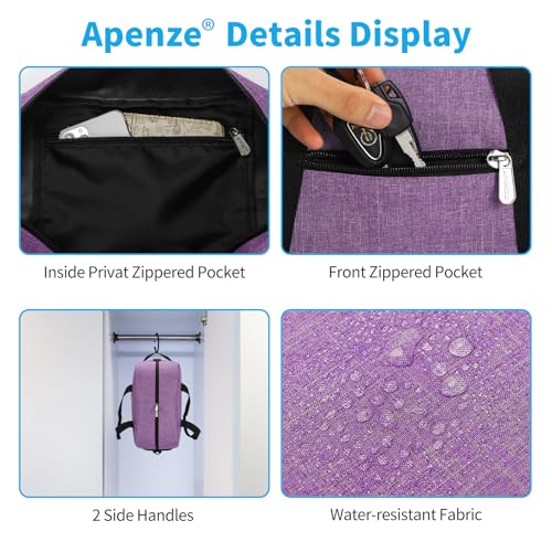 Apenze Small Gym Bag 14 inch lightweight Carry On Mini Duffel Bag for Travel Sport - Lavender Purple - color: Lavender Purple