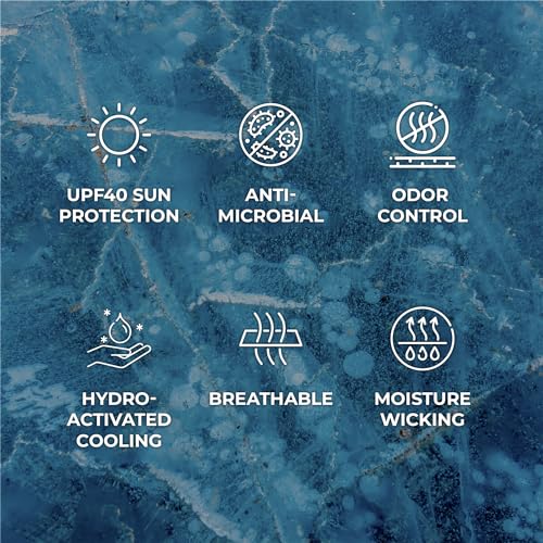 SHAKEitCOOL Original Cooling Towel – Be Cool in Style - Heat Relief, Soft, Lightweight, Sun Protection, Easy Clean - Perfect for Biking, Running, Yoga, Gym, Gardening - Eat.Sleep.Bike - color: Eat.sleep.bike.