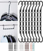 Mr. Pen- Space Saving Hangers, 8 pcs, 360° Rotating Hooks - color: Black, size: 8 Pack