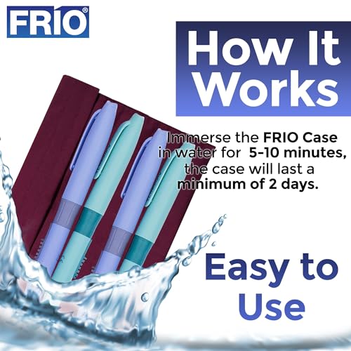 FRIO Cooling Wallet - Insulin Cooler for 45+ Hours of Stress Free On The Go - Red - XL - color: Red, size: XL