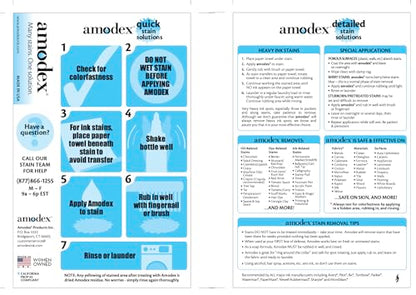 Amodex Ink & Stain Remover Arsenal, Safe and Effective on Clothes, Leather and Skin, Full Set for all your Stain Removal Needs, Includes 2 Bottles, 1 Brush, 10 Wipes - style: Stain Remover Arsenal Kit