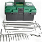 23pcs Packing Puller Kit, Stainless Steel Gland Packing Extractor Set with Flexible Shafts & Corkscrew Pulling Hooks for Valve Maintenance Industrial Seal Removal Tools with Toolbox, Removable Tips
