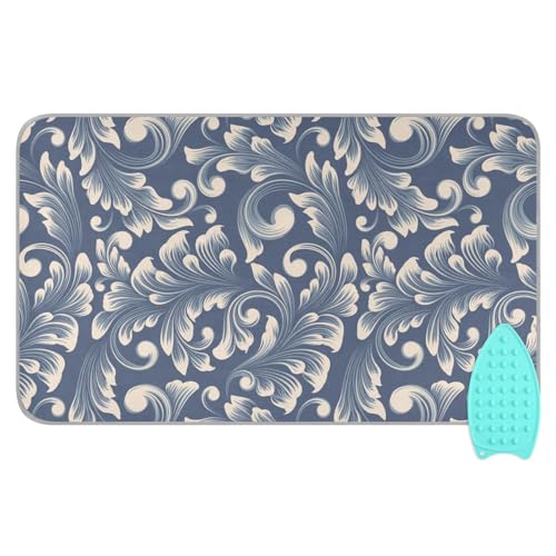 Ironing Mat for Table top Portable Ironing Pad Blanket for Washer Dryer Countertop Travel Damask - color: Ironing Mat-25