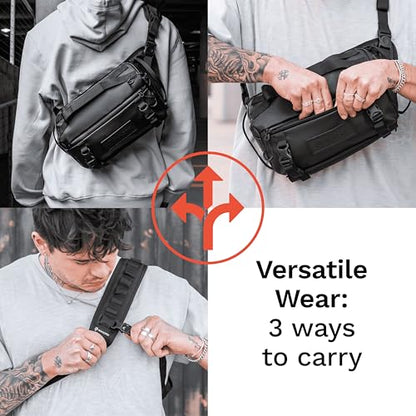WANDRD ROGUE V1 6L Sling: Compact Camera Sling and Crossbody Bag with Fast Access, 3-Way Carry– Lightweight Everyday Bag Great for Travel, Photography, and Daily Use (Wasatch Green) - color: Wasatch Green, style: 6l