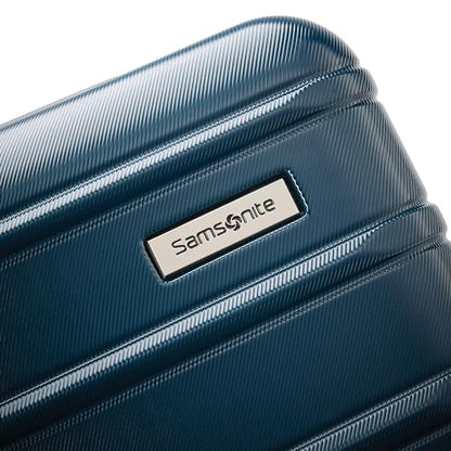 Samsonite Omni 2 28-Inch Large Checked Hardside Luggage with 360° Spinner Wheels - Scratch Resistant Hardshell - TSA Lock - Expandable Polycarbonate Shell for Lightweight Travel - Nova Teal - color: Nova Teal, size: Checked-Large Spinner