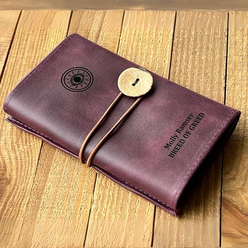 HARDISTON Custom Leather Tech Organizer Roll – Personalized Cord Pouch for Travel Tech Accessories, USB Cables, Charger, Passport, SD Cards – Handmade Gift for All