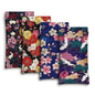 Eyeglasses Sunglasses Case PU Soft Squeeze Top Glasses Pouch for Women Men,Floral Pattern Portable Anti Scratch - color: Blue and Pink