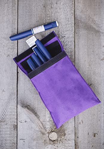 FRIO Cooling Wallet - Insulin Cooler for 45+ Hours of Stress Free On The Go - Purple - Large - color: Purple, size: Large