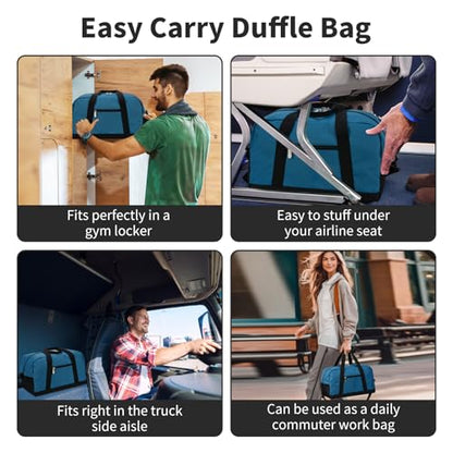 Apenze Small Gym Bag 14 inch lightweight Carry On Mini Duffel Bag for Travel Sport - Blue - color: Blue