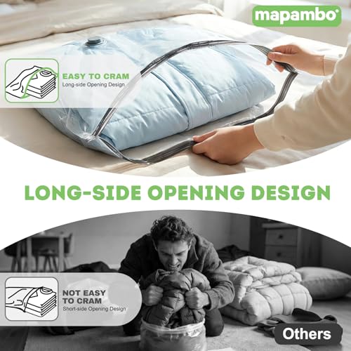 9 Pack Vacuum Seal Bags for Clothing Travel with -60000Pa USB Pump, Save 80% of Space for Clothes (9 Combo Size) - size: 9 Combo Size
