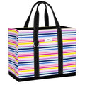 SCOUT Original Deano Tote - Durable Lightweight Open Top Beach, Pool & Lake Bag, Inside Zip Pocket, Folds Flat - color: Stripe a Pose