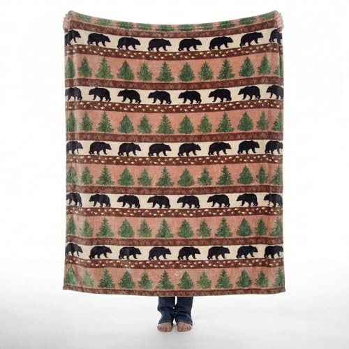 Carstens, Inc. Travel Blanket, Premium Compact 2-in-1 Airplane Blanket/Pillow, Prints & Pinecones - color: Prints & Pinecones