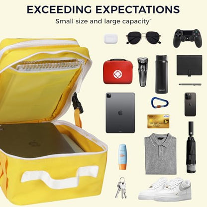 9L Mini Tactical Backpack for Men Women,Small Military Tactical Backpack for Sport,Gym,Hiking,Travel,Camping (Yellow) - color: Yellow