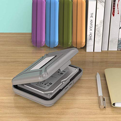 ORICO Hard Drive Case 3.5 inch HDD Storage Protective Bag Anti-Static and Shockproof External Hard Drive Suit for WD,Seagate,Toshiba-PHXGY - color: Gray
