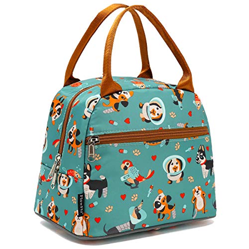 FlowFly Insulated Lunch Cooler Bag - Tote Bag Organizer for Women/Men, Dog - color: Dog