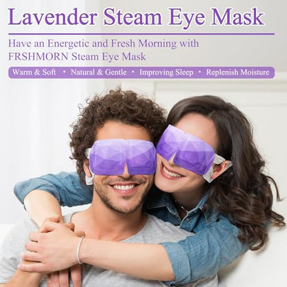 32Packs Steam Eye Mask, Heated Eye Mask for Sleeping, Warm Compress for Eyes, Self Heating Disposal Steam Mask for Home Sleep, Office, Spa, Travel Essentials Mothers Day Gifts (Lavender) - color: 32packs Lavender