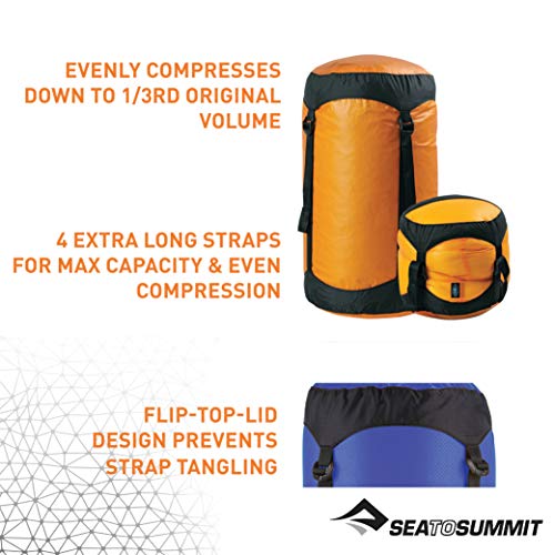 Sea to Summit Ultra-SIL Compression Sack, Ultralight Outdoor and Travel Storage - color: Royal Blue, style: X-large / 30 Liter