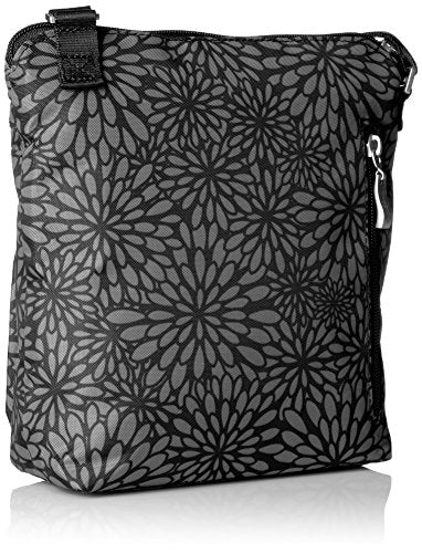 Baggallini Pocket Crossbody Bags for Women 8x8 Small Lightweight Durable Water-resistant Travel Purse W/Rfid - color: Midnight Floral