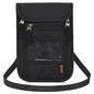 Neck Wallet Lightweight RFID Blocking Waterproof Travel Pouch Passport Wallets for Women Men - color: B-Black