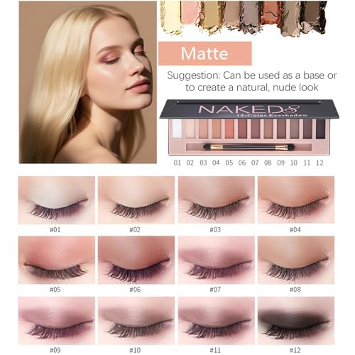 12-Color Pro Makeup Kit for Women - Eyeshadow, Foundation, Lipstick, Blush, Brushes, Eyeliner Stamp - color: Set 2