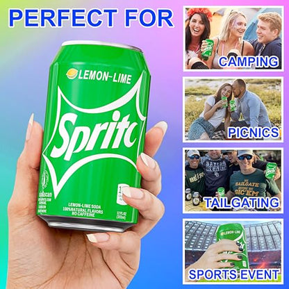 BeerSkin Skywin Silicone Can Covers that Look Like Soda - 10 Pack 12 oz (355ml), Reusable & Durable Soda Can Cover, Fun Kozies for Cans for Camping, Parties, Outdoor, Beach Accessories (Grass Green) - size: Grass Green