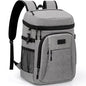 Tuwubi Cooler Backpack 35/42 Cans, Backpack Coolers Insulated Leak Proof for Men Women, Waterproof Soft Sided Lunch Camping Beach Travel Ice Chest Backpack Cooler Bag - color: Grey, size: Large