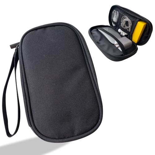 Electronics Organizer Travel Case, Cable Organizer Travel Essentials Tech Pouch,Suitable for Charger, Cable, Phone，Flash Drive,Black - color: Black