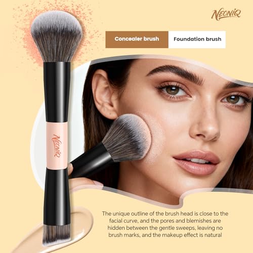 10 PCS Travel Makeup Brush Set With Bag, Makeup Brushes, Double-End Multi-functional Brushes for Foundation Powder Blush Eyeliner Eyeshadows, Professional Face Brush Set（Pink） - color: Pink