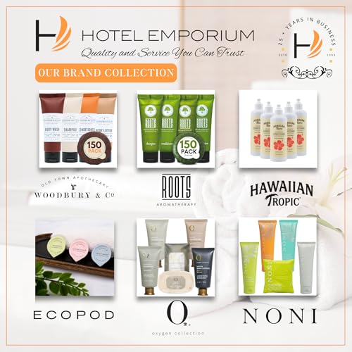 150 Piece Hotel Toiletries Bulk Set for Airbnb Hosts, Travel Size Shampoo Conditioner Body Wash Lotion & Bar Soap, Guest Bathroom Essentials - size: 150 Piece Set