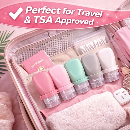 2 oz Travel Bottles, Leakproof Silicone Squeeze Bottle Mini Travel Size Container for Toiletries Lotion Shampoo and Conditioner Liquid Salad Dressing to go Condiment, TSA Approved, 4 Pack - color: Black, Grey, White, Clear, size: 2 oz