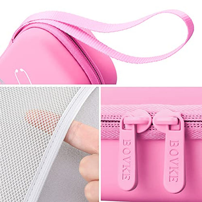 BOVKE Travel Carrying Case Compatible With 3M Littmann Classic III, Lightweight II S.E, MDF Acoustica Deluxe Stethoscope, Extra Room for Medical Scissors EMT Trauma Shears and LED Penlight, Pearl Pink - color: Pu Leather_Pearl Pink