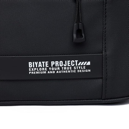 Waterproof Polyester Slim Unisex Crossbody Sling Bag Chest Backpack Men's Shoulder Bag, Leisure Travel Handbag, Hard Shell Anti-Theft Chest Bag, Messenger Bag-Black, Standard, Retro - color: Messenger Bag-black