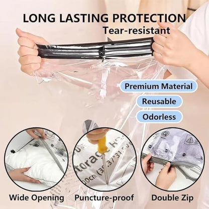 Aless Vacuum Travel Compression Bags, X7 Cordless Travel Vacuum Bag Set, VacuumS Seal Bags for Clothing Travels, Vacuum Bags for Travels with Rechargeable Air Pump, Space Saver for Clothes(15pcs)