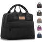 HOMESPON Insulated Lunch Bag for Women Men Lunch Box Cooler Lunch Tote for Work Picnic (Black) - color: Black