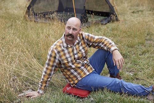 Teton Camping Seat Cushion; Stadium Seat; Office Chair; Car Pad; Inflatable, Redwood - color: Redwood