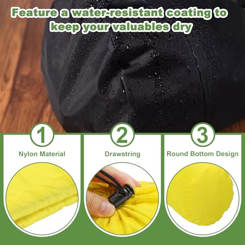 PATIKIL Stuff Sack, Waterproof Outdoor Storage Sack Portable Drawstring Dust Flap Bag