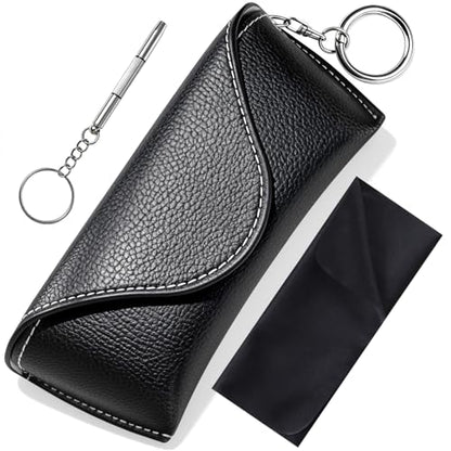 RayLove Glasses Case Hard Shell, Portable Sunglasses case Travel Protection Glasses Case, Reading Glasses Case for Women Men - color: Black