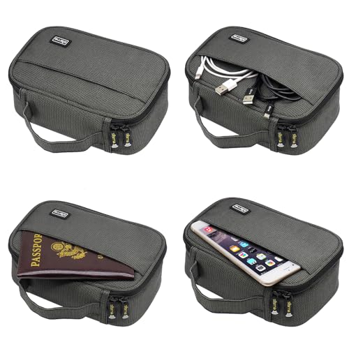 sisma Travel Electronics Organizer Small Carrying Case for Cables Phone Chargers USB Plugs Power Cords Earbuds Adapter Tech Accessories Pouch -Special Edition - color: Starlight Special Edition