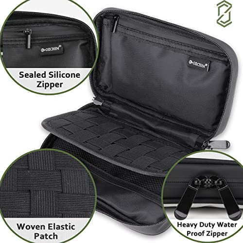 OZCHIN Smell Proof Bag Pocket Bag Activated Carbon Fiber 8'' x 5'' Portable Carry Pouch for Travel (Grey) - color: Grey
