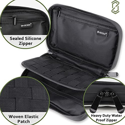 OZCHIN Smell Proof Bag Pocket Bag Activated Carbon Fiber 8'' x 5'' Portable Carry Pouch for Travel (Grey) - color: Grey