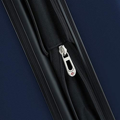 Travelers Club Chicago Hardside Expandable Spinner Luggage, Navy Blue, 3 Piece Set - color: Navy Blue, size: 3 Piece Set