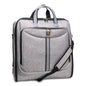 ZEGUR Premium Suit Garment Bag Carry On - Hangs 4 Suits - Travel & Business with Shoulder Strap and Laptop Compartment - color: Luxury Gray