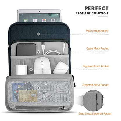MoKo 9-11 Inch Tablet Sleeve Bag Carrying Case with Storage Pockets Fits New 11-inch iPad Air M4 2026/iPad Pro M5, iPad Pro/A16 11, iPad Air 5/4th 10.9, iPad 9/8th 10.2, Tab S8/S9 11, Indigo - color: Indigo, size: 9-11 Inch