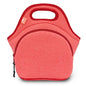 Nordic By Nature 12"x 12"x 6.5" Neoprene Lunch Box With Side Pocket And Soft Cotton Feel, Red - color: Special Red, size: Medium