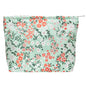 PAZIMIIK Makeup Bag Large Cotton Zipper Pouch for Purse Travel Canvas Make Up Organizer for Women Cosmetic,Brocade Green - color: Brocade Green