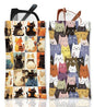 Eyeglasses Sunglasses Case PU Soft Squeeze Top Glasses Pouch for Women Men,Animal Pattern Portable Anti Scratch - color: Beige-cat