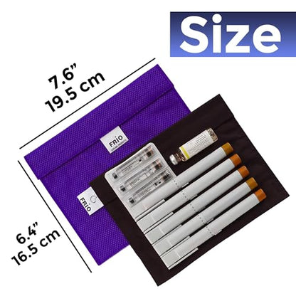 FRIO Cooling Wallet - Insulin Cooler for 45+ Hours of Stress Free On The Go - Purple - XL - color: Purple, size: XL