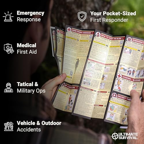 Tiny First Aid Guide: Emergency Medical Care for Anywhere - The Ultimate Step-by-Step, Everyday Carry: Survival Medicine Pocket, Micro-Guide, 5-Pack - style: 5 Tiny First Aid Guides