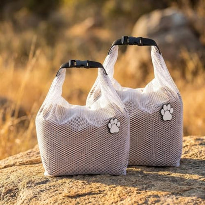 Dog Food Travel Bag 2Pack,Pet Travel Food Storage Container, Leakproof, Pet Safe,Foldable, for Maximum Freshness, for RV Road Trips, Camping, Longterm Dog Boarding Gear Accessories/white